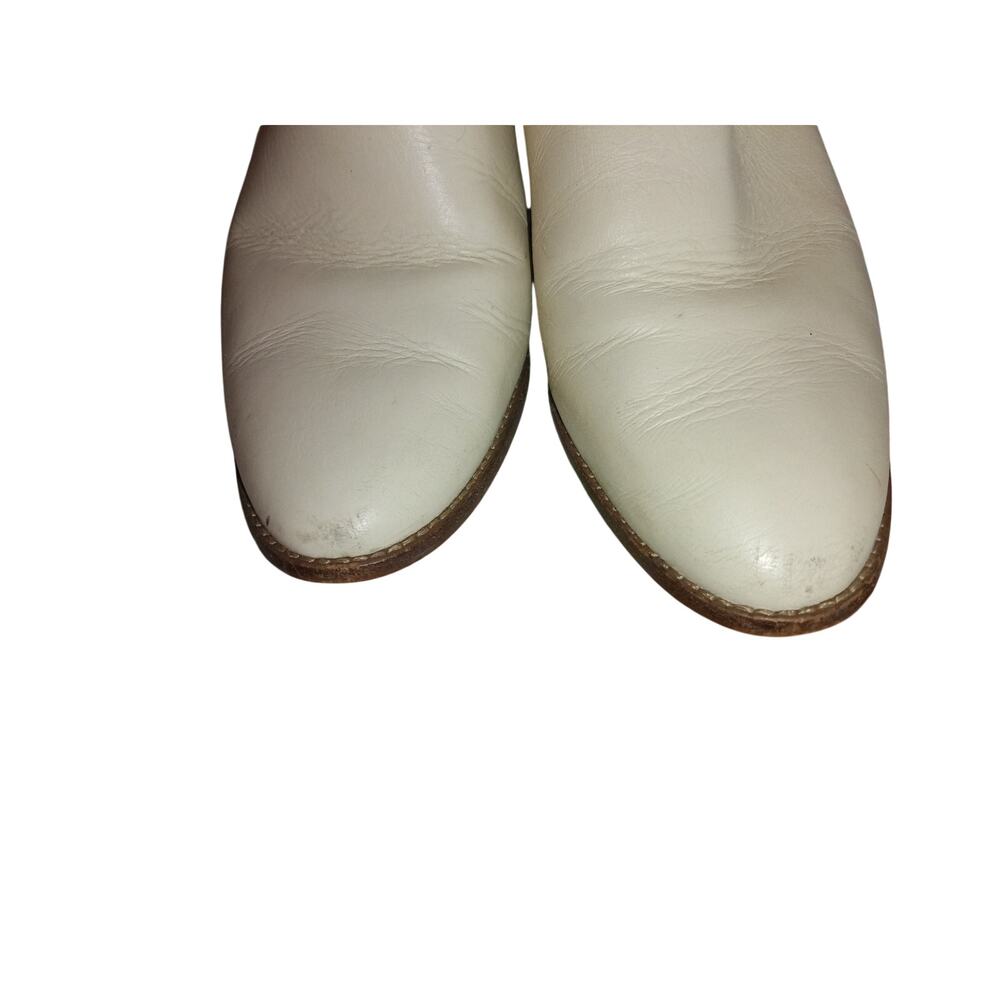 Madewell Harper Mules White Leather size 8 - Picture 3 of 6